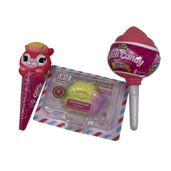 Mini Brands Zuru Toys‎ Misc Lot Slime Keychain Coco Lot of 3 - Picture 1 of 2
